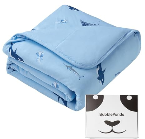 BubblePanda Rayon Made from Bamboo Baby Blanket for Boys Girls Neutral Soft Crib Blanket Toddler Quilt Comforter Newborn Nursery 30 x 40 Inch Shark