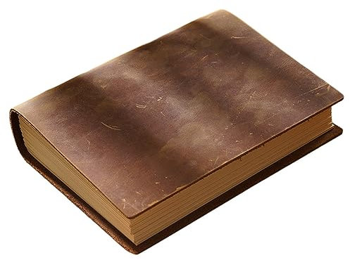 SEWACC Vintage Lederbuch Planungsnotizbuch Für Studenten Und Büroangestellte Mit Robustem Einband Und Dickerem Innenpapier Zum Aufschreiben Von Erlebnissen Und Tagesablauf