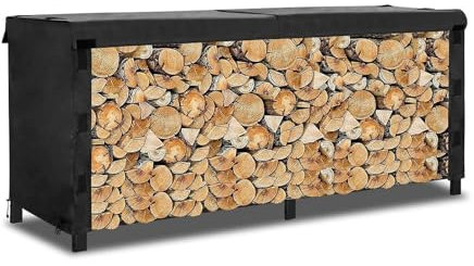 Couverture De Bois De Chauffage Couverture extérieure de support de bois de chauffage couverture imperméable de stockage de bûches de bois for le support de bûches de Patio 4FT support en bois 420D Ox