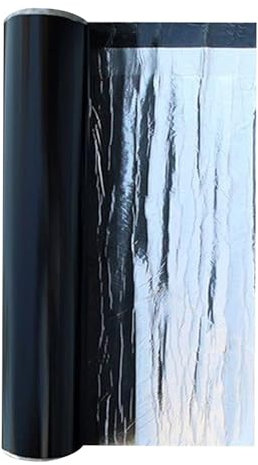 IHAHU Asphalt-Dachschindel-Reparaturband, Dachschutz, Unterlage, Rolle, wasserdicht, Aluminiumfolie, Bitumenband, Abdichtung, Dachverkleidung für Fensterrinnenreparatur (1,0 mB x 1,60 mm T x 5,0 ml)