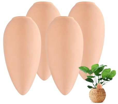 Ollas Terre Cuite à Planter, Oyas a Planter Terre Cuite, Arrosage Automatique et Ecologique pour Plante d'Intérieur et d'Extérieur, Système d'Irrigation Naturel, Mini Oyas Terracotta