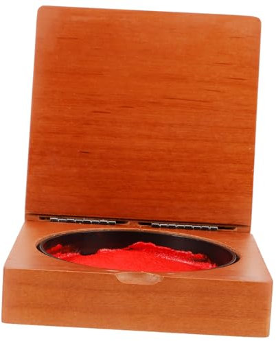 DIYEAH Holz Stempelbox Für Stempelkissen Tragbare Aufbewahrungsbox Mit Glatter Oberfläche Kompakt Und Praktisch Für Kalligrafiezubehör