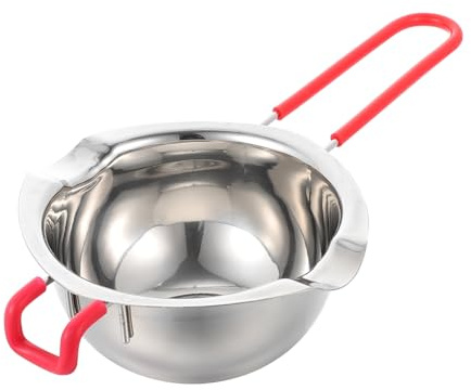 Warmhm Edelstahl Schmelztopf für Schokolade und Butter Platzsparend mit Praktischem Griff zum Backen und Einfachen Schmelzen in Küche