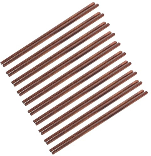 Alipis 10paare Wiederverwendbare Essstäbchen Aus Holz Lange Küchenstäbchen Für Hot Pot Spülmaschinenfeste Chinesische Essstäbchen