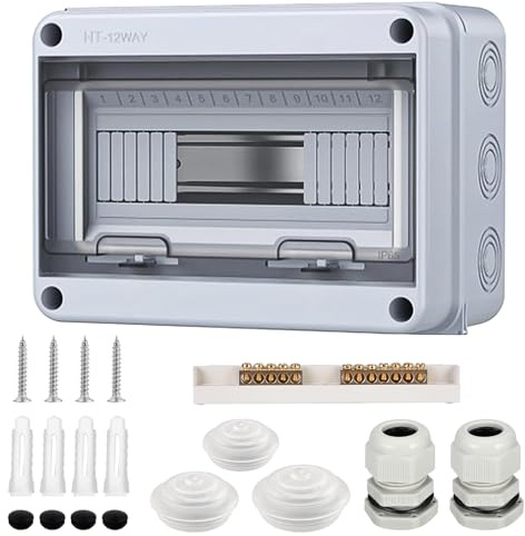 Verteilerkasten Aufputz, Sicherungskasten Aufputz, Aufputz-Verteilerkasten 1-Reihig 12 Module, Aufputz-Sicherungskasten Ip65 Waterproof, Waterproof Sicherungskasten Aufputz Für Garten Außenbereichen