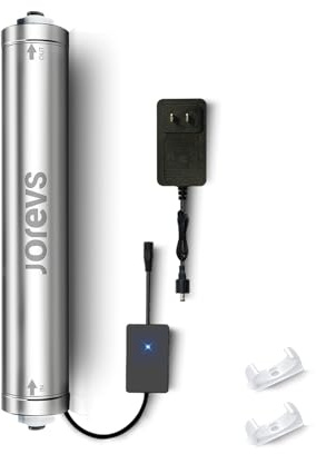 JOREVS Filtro de agua UV – Purificador de agua LED UV para debajo del fregadero, reduce hasta un 99.999% de bacterias, sin mantenimiento para sistema de ósmosis inversa con sensor de flujo instantáneo