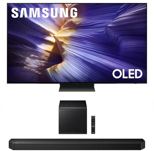 Samsung QN65S90FAFXZA 65 Inch 4K OLED Smart TV with a HW-Q800F Q Series Soundbar 5.1.2 Ch Subwoofer (2025)