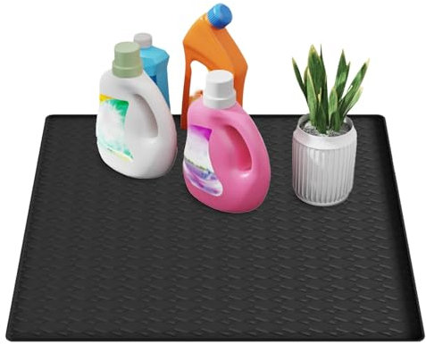 Funda Para Lavadora | Almohadilla De Silicona Plegable Para Secadora | Base Protectora Antideslizante, Accesorio Resistente Para Electrodomésticos