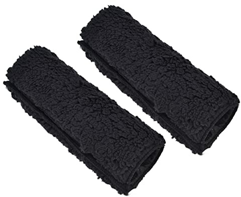 Acouto Pair of Wheelchair Arm Pad with Lamb Wool Cushioning, Pressure Relief for Standard Wheelchairs and Mobility Scooters, Upholstered Arm Accessory