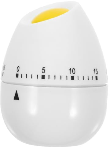 VALICLUD Timer Da Cucina Meccanico Forma Di Ovoide Minuti Manuale Senza Batterie Timer Caricabile Per Cottura e Promemoria Orologio Da Cucina Cartoon Sicuro e Facile Da Usare