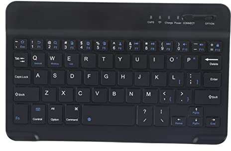 AYNEFY Clavier, Petit Clavier sans Fil Portable Mince et Léger pour iOS Noir
