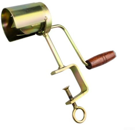 Éplucheur de maïs à manivelle avec pince en fer et engrenage réglable, fabriqué en alliage d'acier pour une utilisation fiable, conçu pour un retrait rapide et stable des grains de maïs
