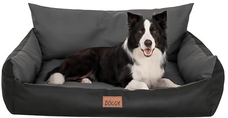 Bjird Hundebett Grosse Hunde Wasserdicht - Hundedecke Sofa, Hundebett Mittelgroße Hunde - Joker Waschbares Hundesofa mit Herausnehmbarem Kissen - Oeko-Tex Hundekissen Dog Bed 106x80 cm Graphit XXL
