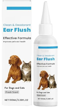 Ihdjasg Hund Ohrenreiniger,3.38 FL.oz Ohrreinigungslösung Für Hunde - Effektive Formel zur Reinigung und Pflege bei Juckreiz,Juckreiz Pflege und Behandlung