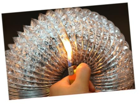 Yardenfun Conducto De Ventilación De Aluminio Para Secadora Manguera Flexible Conducto De Aire Sistema De Extracción De Aire Caliente Sistema De Ventilación De Entrada Manguera