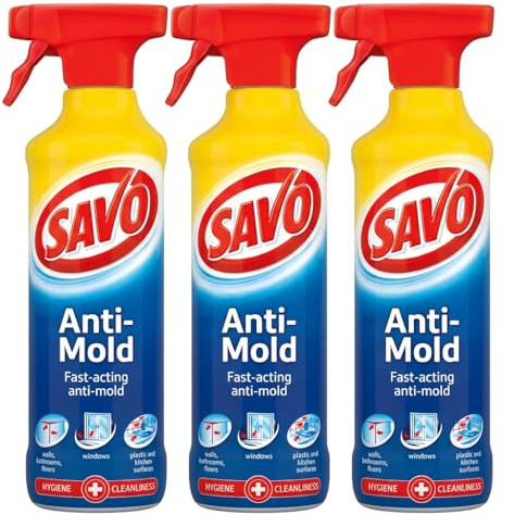 Mildew Remover & Mould Killer Spray 500ml – Trigger Action, Deep Penetrating Formula for Walls, Tiles, Silicone & Window Seals – Anti-Mould Protection (Pack of 3)