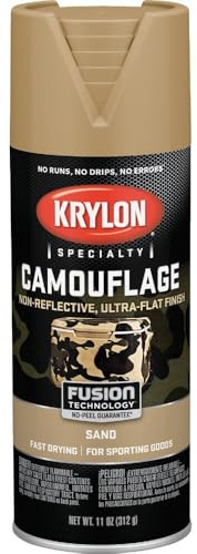 Krylon Camouflage Paint, Ultra Flat, Sand, 11 oz. - K04295000