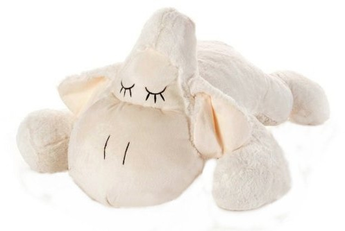 Inware 6222 - Kuscheltier Schäfchen Sleepy, 30 cm, Creme, Kuschelschaf, Schmusetier