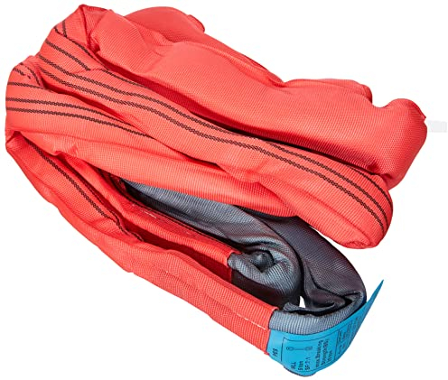 Kerbl Abschleppschlinge (L x B 4 m x 4 cm, Bruchlast 35000 kg, Farbe Rot, zum Schleppen von Fahrzeugen wie LKW usw.) 37704