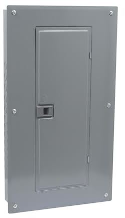 Square D - HOM2448L125PQGC Homeline 125 Amp 24-Space 48-Circuit Indoor Main Lug Qwik-Grip Plug-On Neutral Load Center with Cover and Ground Bar