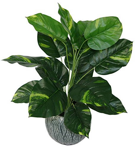 Leaf Design UK realistisk konstgjord lövverk växt med kruka, 60 cm, djävulens murgröna