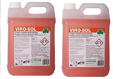 Viro-Sol Citrus Based Cleaner/Degreaser Clover Chemicals 2 x 5L
