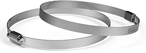 AC Infinity Edelstahl-Luftkanal-Schellen, 150 mm (2er-Pack) für Luftkanäle