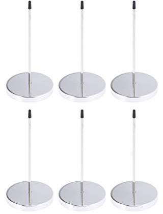 NUOBESTY 6stücke Teiliges Zettelhalter Für Restaurant Und Büro Und Quittungshalter Mit Rundem Sockel Und Stabiler Silberfarben Für Notizen Und Rechnungen