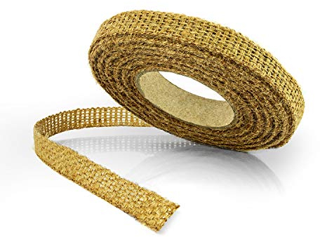 Effaband - Juteband als Baumschutz Breite 12mm / 10 m Jute Winterschutz für Pflanzen & Bäume Made in Germany/Kein Ausfransen - Jute Band mit geschlossener Kante zum Basteln oder für den Garteneinsatz