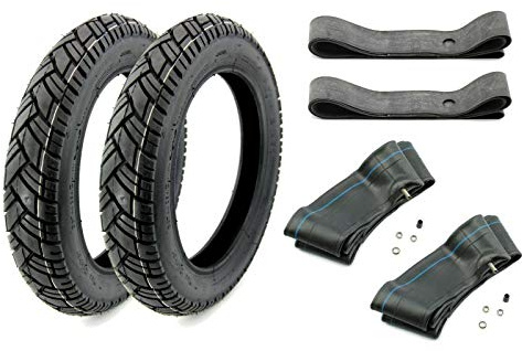 SET 2 Vee Rubber Reifen 2,75 x 16 Zoll Profil VRM 094 Straßenprofil, 43J inklusive Schläuche und Felgenbänder