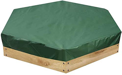 JQDZX Sandkasten Abdeckung mit Kordelzug, Wasserdicht Pool Abdeckung- Oxford Tuch Abdeckplane Schutzplane Staubdicht UV-beständig Schutz Haube, für Sandkasten Terrasse Garten Außenanlagen (140x110cm)