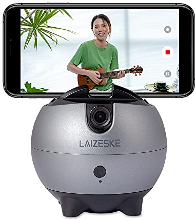 LAIZESKE LA8 Smartphone Gimbal Stabilisator 360° Auto-Tracking Handyhalterung Keine App erforderlich für Videoaufnahmen Vlogging YouTube Tik Tok