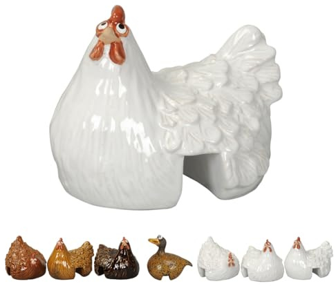 NETPROSHOP Schöne Tierfiguren Zaunhocker und Kantenhocker aus Keramik Höhe ca. 12 cm, Auswahl:Luise