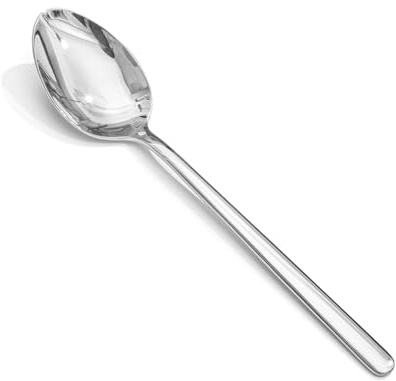 KINGSTONE Dinner Spoons Set of 12, 8 Inch 18/10 Stainless Steel Spoon Cutlery Table Spoons for Home, Kitchen & Restaurant, Dishwasher Safe