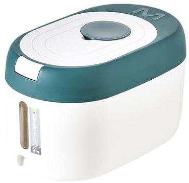 Rice Dispenser 20 Pounds/10 Lbs Capacity Countertop Rice Container Storage With Lid Red Cereal Dispenser Container, Kitchen Storage Organizer For Dry Food Flour (Capacity : 5kg, Color : D) (S 5kg)
