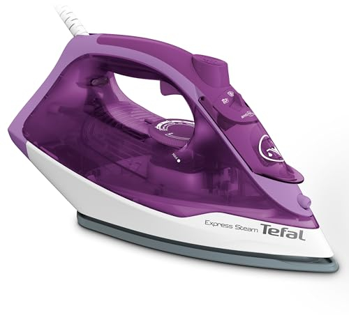 Tefal FV2836 Fer à repasser en céramique sèche et vapeur 2400 W Violet Blanc