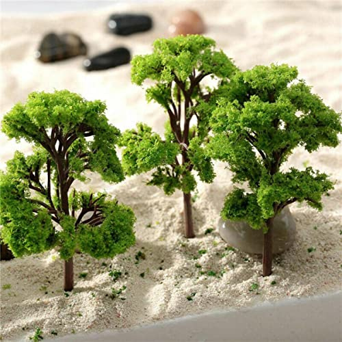 10 Stück Modell Bäume Miniatur, Modellbau Zubehör, Zug Bäume Eisenbahn Landschaft Diorama Baum Architektur Bäume, Stücke Modell Bäume für DIY Landschaft, Mini Landschaft Landschaftsgestaltung