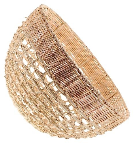 OSALADI Hängelampe Rattanschirm Dekorativer Lampenschirm Für Kronleuchter Hängelampenabdeckung Rattan Lampenschirm Hängelampenschirm Lichtabdeckungen Für Wohnzimmer Küche Büro