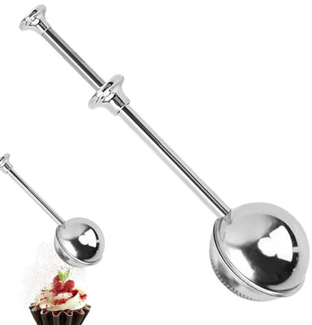 Samuliy Cuillère en poudre pour sucre | Distributeur de farine de sucre en poudre | Cuillère en acier inoxydable pour farine, épices, sucre