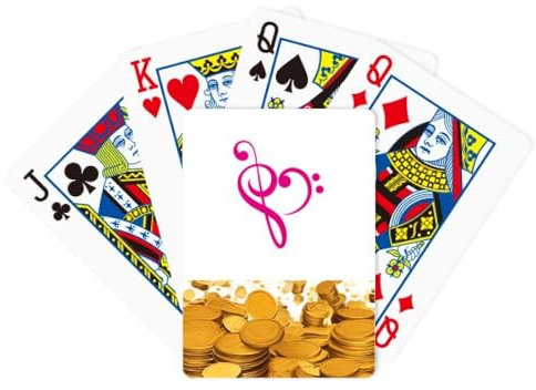 no/no High-Nute Low-Nute Hearts Gold Spielkarte Klassisches Spiel
