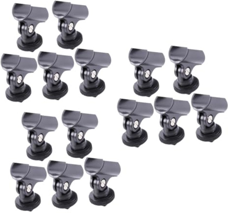 UPKOCH 15stücke Mikrofonhalter Clip Aus Kunststoff Mit Hot Shoe Für Dslr-kameras Flexibel Einstellbare Mikrofonhalterung Für Interviews Und Aufnahmen Langlebig Und Stabil