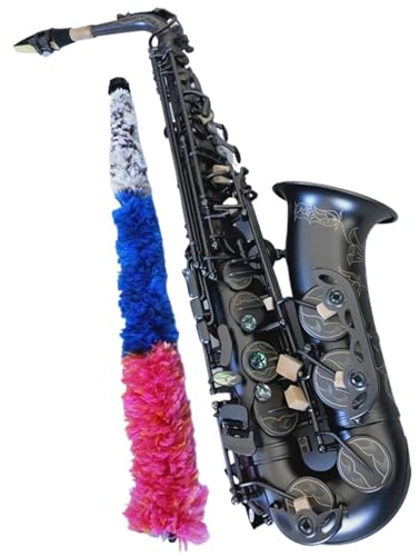 Saxophon Komplettset mit Altsaxophon Es Schwarz Sax Alt Ligatur Rohrblatt Hals Musikinstrument