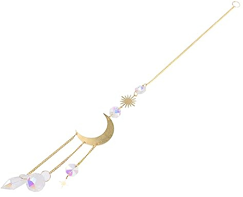 KITANDOVE Carillon Éolien d 39 Extérieur en Cristal Décoration Suspendue Attrape-Soleil pour Fenêtre Intérieure