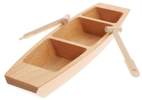 Alipis Holzboot Segelboot Modell Für Dekoration Schrankornament Miniaturboot Aus Holz Für Heim Oder Büroeinrichtung