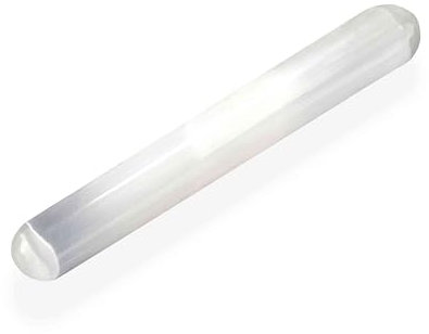 NKlaus Selenita Masajeador de 15 cm – Varilla de piedra curativa hecha a mano para reflexología, Reiki y curación de chakras, pulido suave para energía y relajación