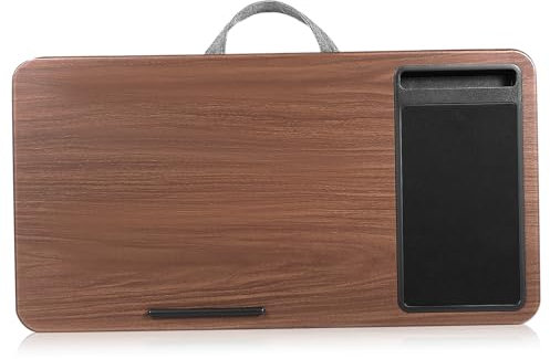FELTECHELECTR Laptop Table Stand Portable Lap Desk Mouse Pad and Device Ledge for Bed Couch Study Work