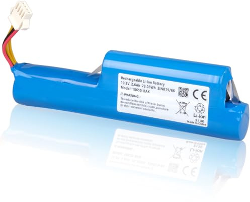 2600mAh Batería Compatible conVileda VR 102, VR One, VR 201 PetPro y VR 303 Aspiradoras Robot, Reemplazo de Batería para Vileda R9VR102, 167129, 0769-03, 18650-AA