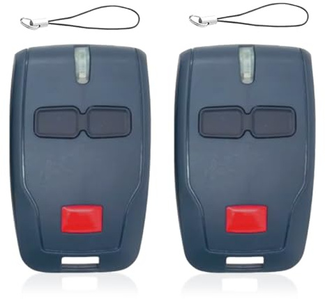 Huybaa Confezione da 2 telecomandi da garage 433 MHz per BFT Mitto 2 B RCB | Compatibile con Mitto 2/Kleio/Ghibli/TRC 2 | Codice rotativo sicuro, doppio canale, accesso rapido