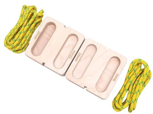 Yonuaret Klettertrainingsboard Für Klettern - 2-Teiliges Holzboard - Für Türrahmen Montierbares Kletterboard | Für Anfänger Profis Männer Frauen Heimtrainer Wohnung Garage Regentag