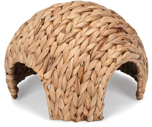 Capanna per porcellini d'India, Casa per porcellini d'India, Nascondiglio in erba naturale, Capanna sicura e creativa, Confortevoli case e nascondigli per conigli, Casa per conigli per giocare dorm